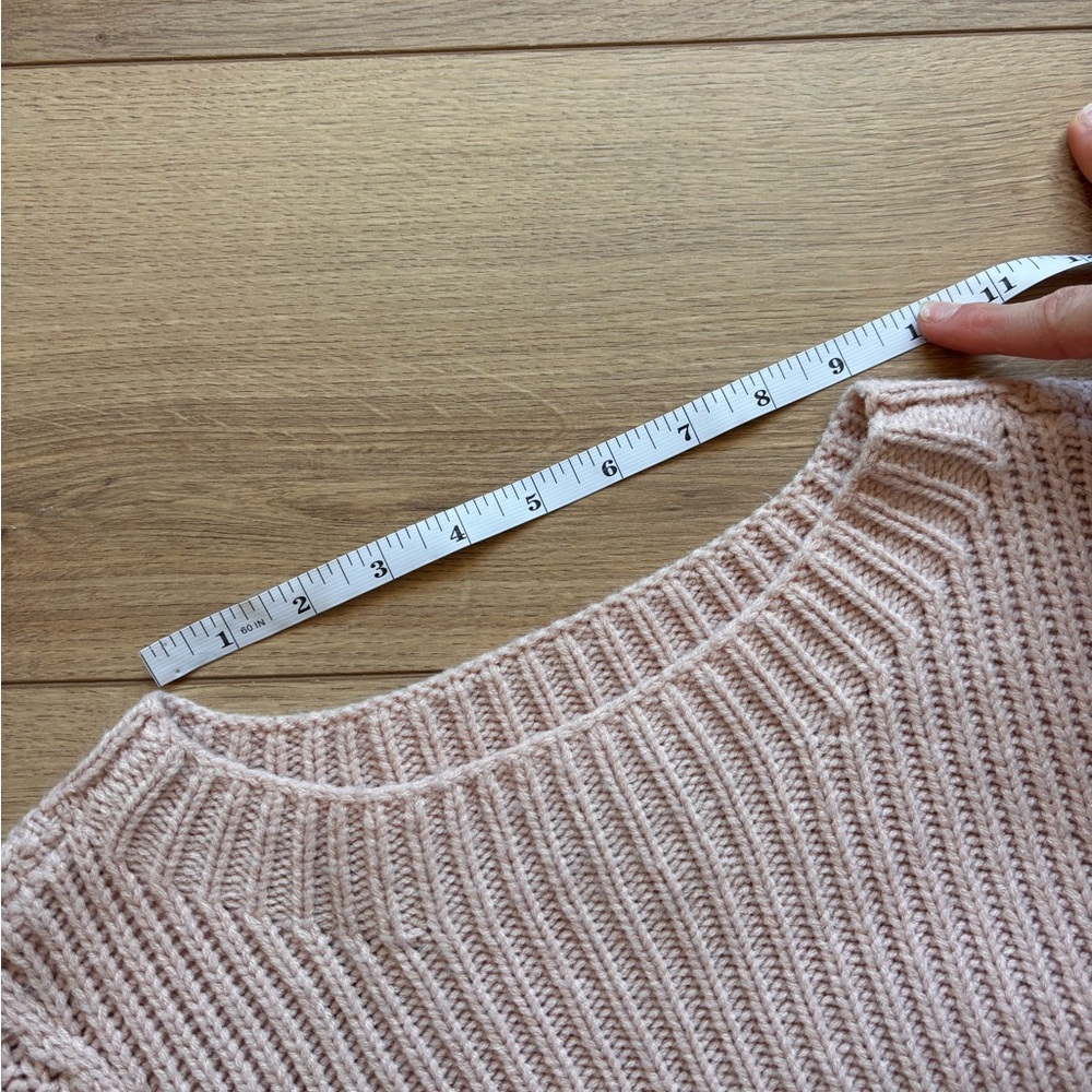 KARL LAGERFELD Paris Blush Pink Oversized Cable Knit Sweater – Women’s Size XL - Picture 10 of 10